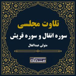 تلاوت مجلسی سوره انفال و سوره قریش سید متولی عبدالعال